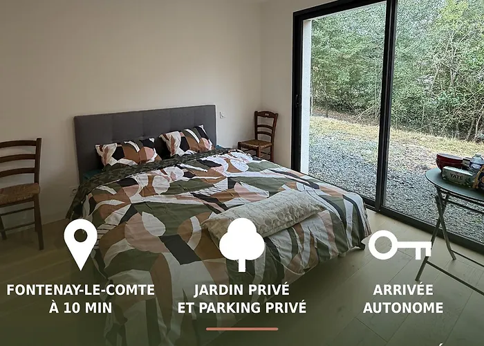L'Escale Studio Calme, Jardin, Proche Fontenay L'Orbrie foto